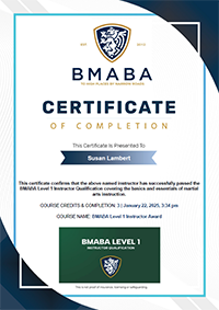 BMABA Safeguarding Certificate