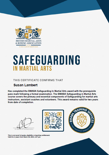 BMABA Safeguarding Certificate